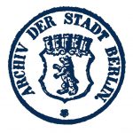 Erstes Dienstsiegel des Archivs der Stadt Berlin