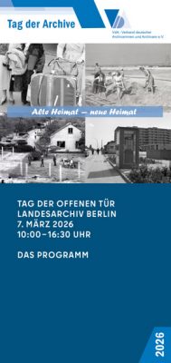 Abbildung des Programm-Flyers "Tag der Archive"